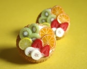 Fruit Tart Earrings - L - Tropical Feeling - Fruit Tart Collection