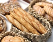 Miniature Baguette - Vive la France in your Bakery Shop - 1/12 Dollhouse Scale