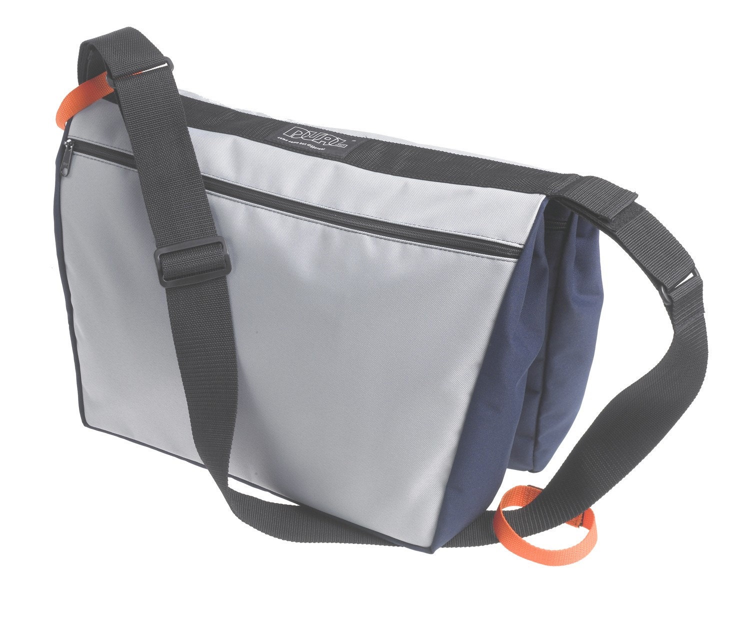 Large Navy And Silver Dual Habit Bag