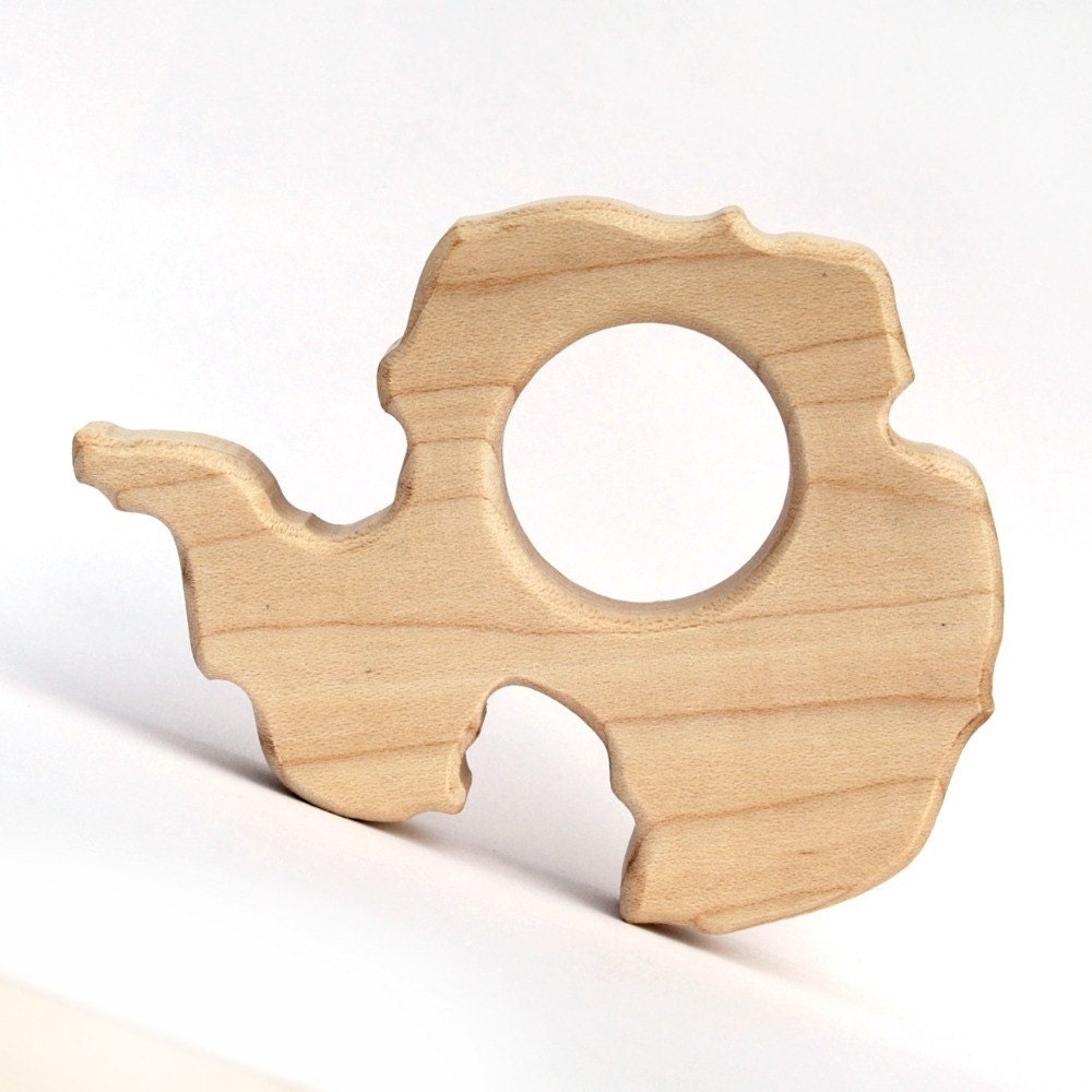 Wooden Teether Antarctica baby toy wood toy