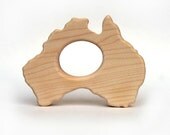 Wood Teether Australia wooden toy natural baby toy