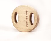personalized toy baby rattle, wooden maple baby gift