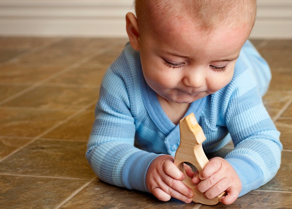 Wooden Teether Oregon State baby toy wood toy