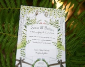 Hand-painted Custom Wedding Invitation Design