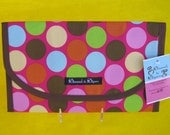 Dots Diaper and Wipe Case Holder Clutch