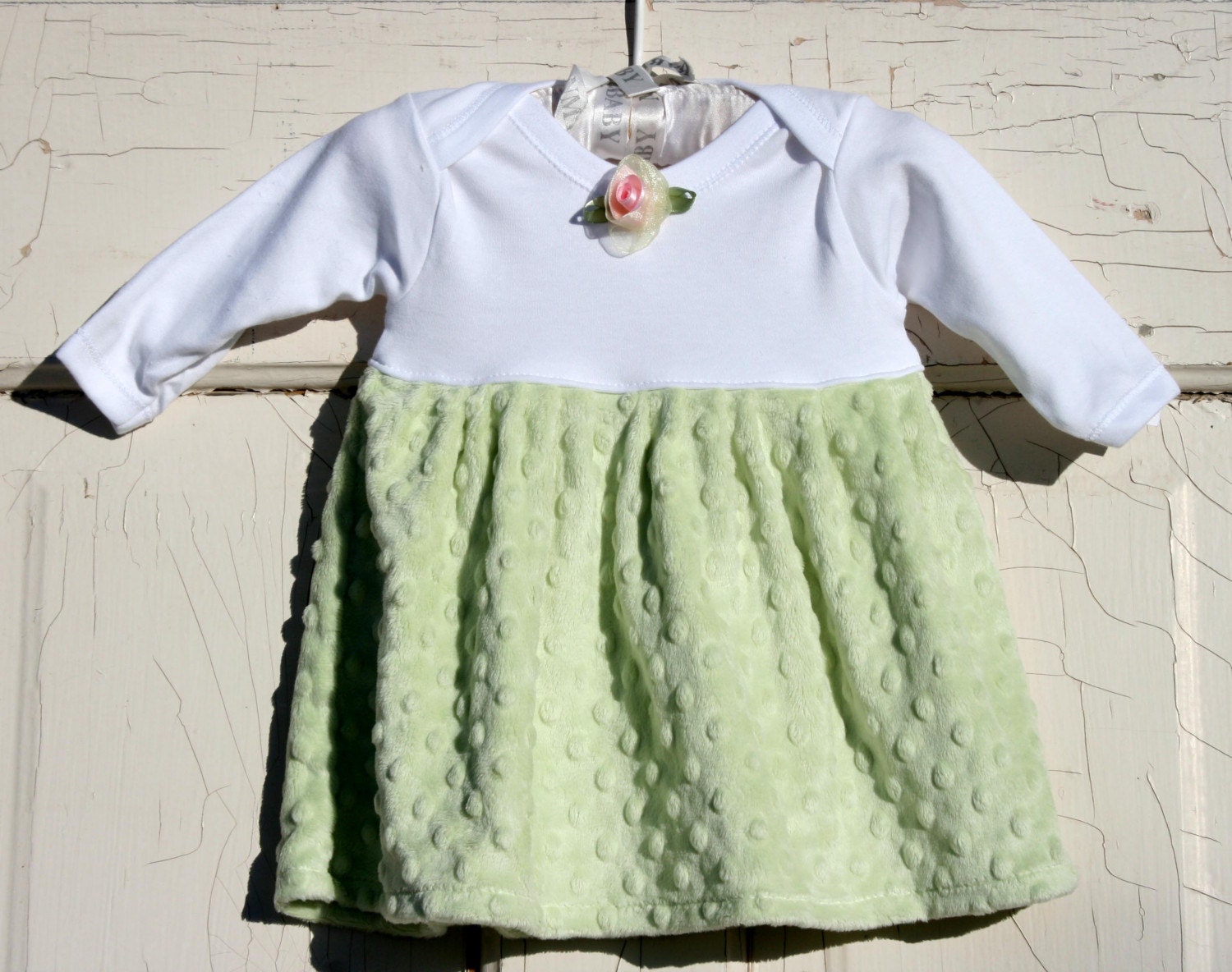 Baby Girl Dress Minky Fabric Boutique Designer clothing