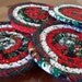 Coasters, Christmas Decoration - 4.75 inch Coasters Set of 4 - Christmas in July
