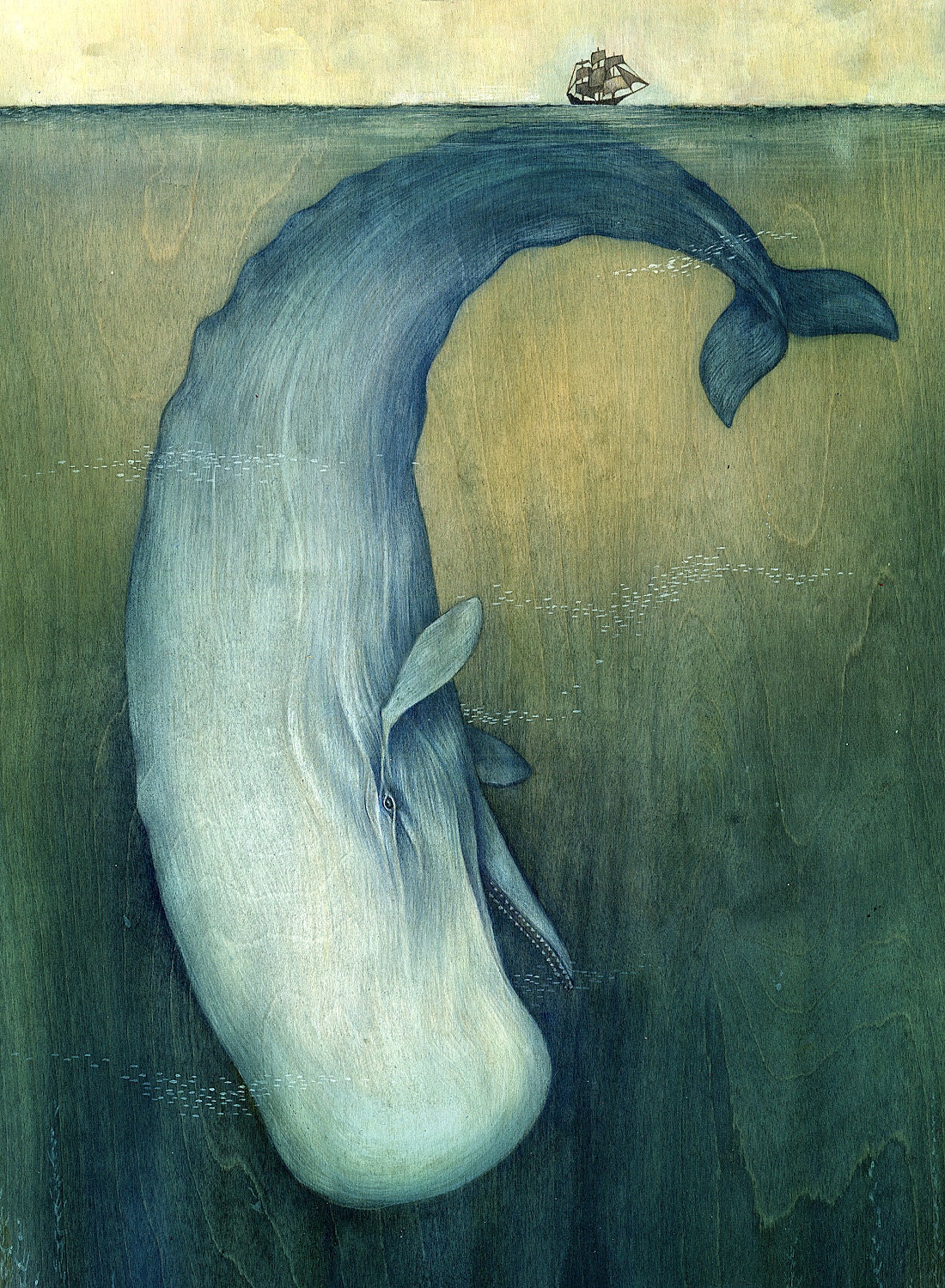 13"x19" Moby Dick or The Great Whale