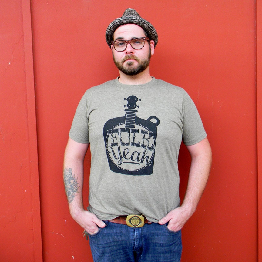 Folk Yeah - mens crew neck