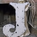 LETTER J 2 ft. tall Shabby Chippy Cottage Vintage Style Signs French Chic Initials Letters