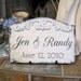 WEDDING / SAVE The Date / Home Decor / A FOREVER Sign / Shabby Cottage Vintage Chic 13 x 9