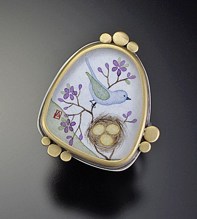 Large Bluebird Ring