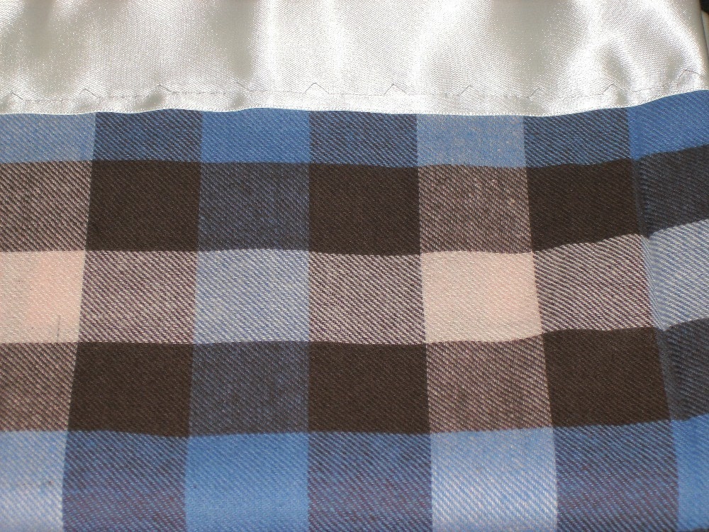 Flannel Blue/Brown Pillowcase