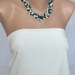 Nautical Beach Weddings Pearl and Glass Necklace