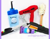 HAIR SALON - PDF Pattern (Shampoo, Scissors, Brush, Blowdryer, Gel, Straightener, Curling Iron)