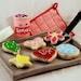 BAKERY SWEETS - PDF Felt Food Pattern (Cinnamon Rolls, Sugar Cookies, Sprinkles, Spatula, Hot Pad and Baking Sheet)