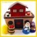 NOAH'S ARK - PDF Doll Pattern (Ark, Noah, Noah's Wife, Hay Stack, Apple Barrel, Chicken, Rooster, Nesting Box)