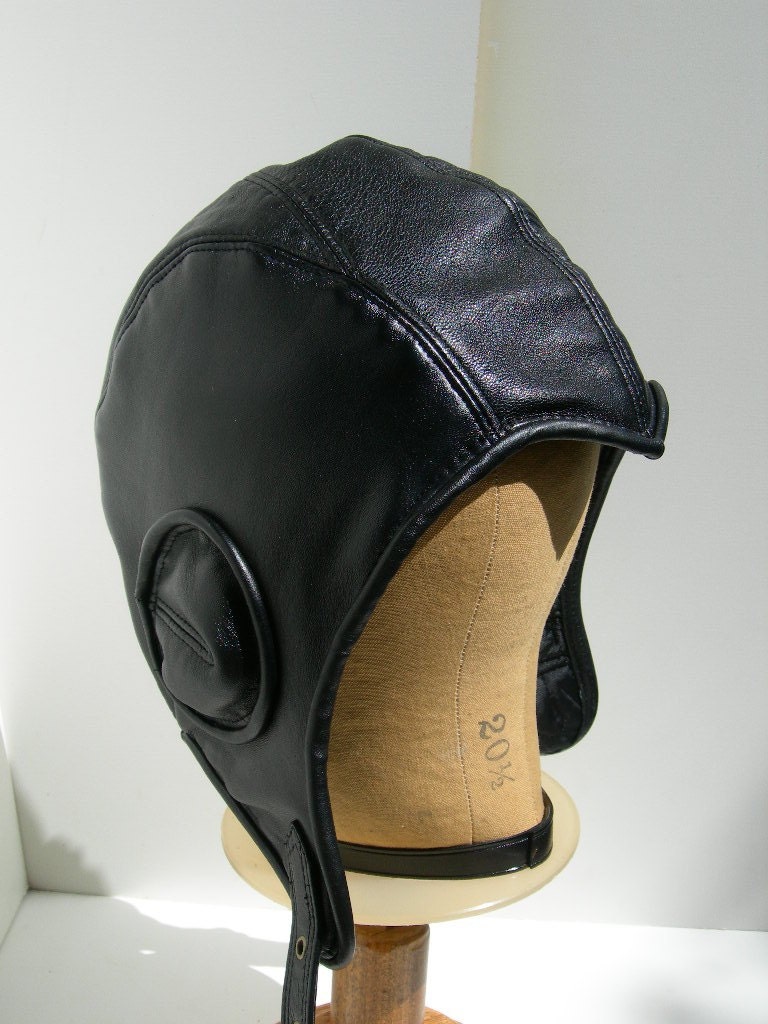 Leather Aviator Cap