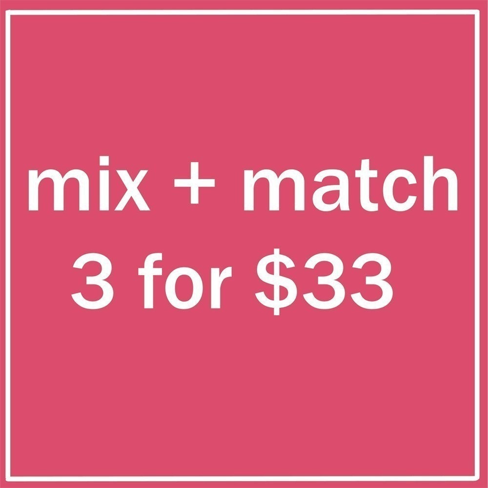 3 for 33 - Mix and Match FABRIC Note Cards