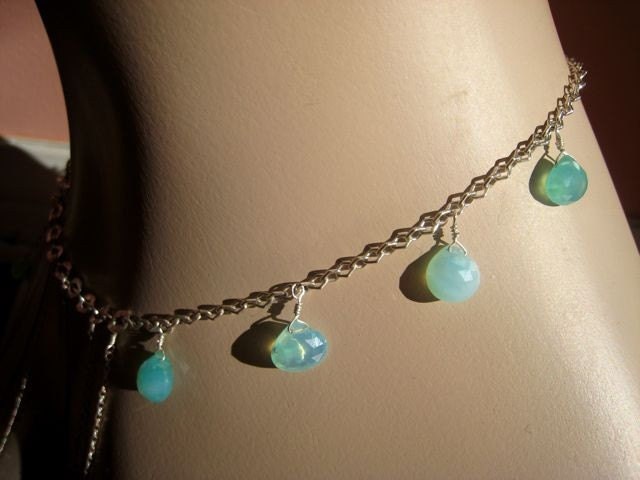 Peruvian Opal Rain Necklace