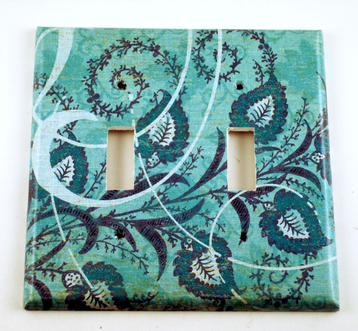 Double Switch Plate Light Switch Cover  Wall Decor  in  Addison  (122D)