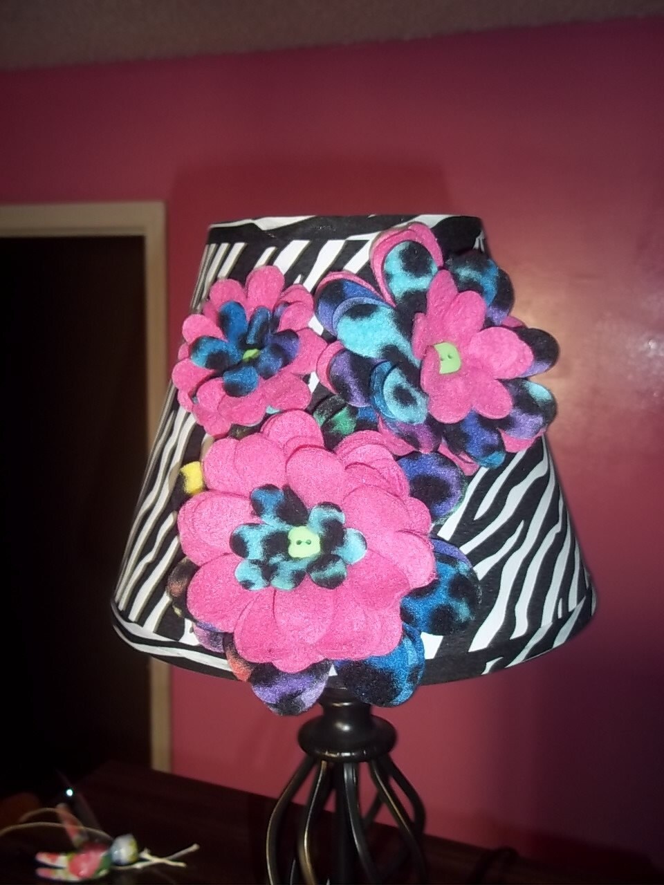 Girly Lamp Shades on Zebra Print Lamp Shade Girly Girl By Vtdaylilies On Etsy