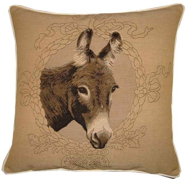 Donkey Head Woven Tapestry Cushion Cover Pillow Sham