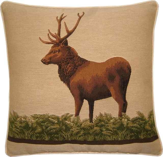 Stag in the Glen Tapestry Cushion Cover Sham
