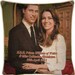 SALE - Royal Wedding HRH Prince William Kate Middleton Design No 2 Tapestry Cushion Cover Sham