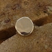 Sterling silver ring Eco friendly ring Organic recycled sterling silver round ring