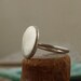 Sterling silver ring Eco friendly ring Organic recycled sterling silver round ring
