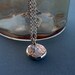 Silver necklace, Eco friendly necklace, Hand forged Recycled sterling silver necklace