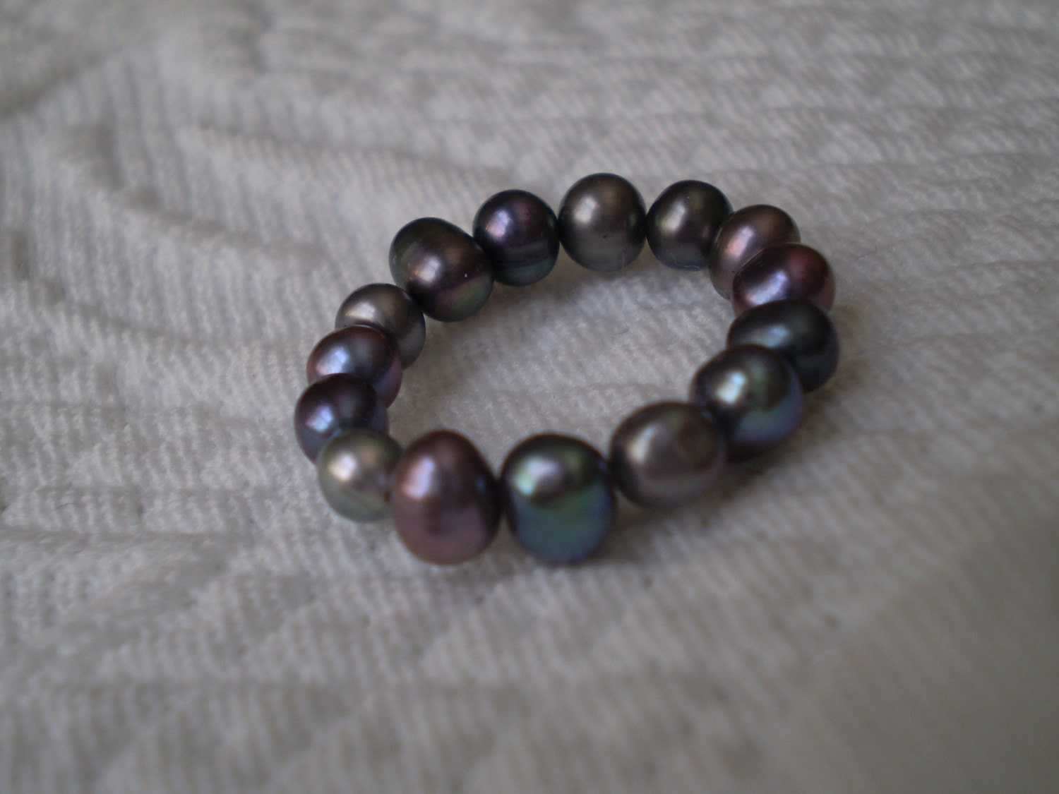 Peacock Pearl Ring FREE SHIPPING