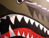 Bloodthirsty 24x72 acrylic on wood or canvas
