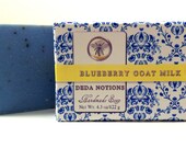 Blueberry Goat Milk  - OLIVE & SHEA BUTTER Soap - Handmade Cold Process