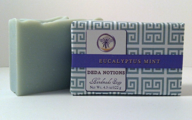 Eucalyptus Mint - OLIVE & SHEA BUTTER Soap - Handmade Cold Process