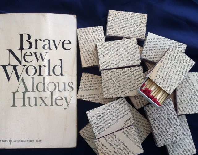 10 Brave New World Huxley Matchboxes - Party Favors - Wedding Favors - Swag Bag