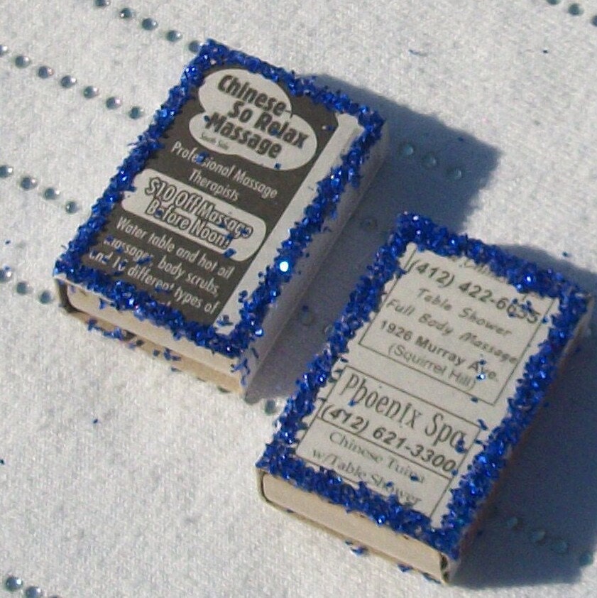 FREE 8 Happy Ending Massage Parlor Matchboxes - Party Favors - Bachelor Party - Pay it Forward - Act of Kindness