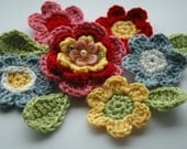 Crochet Flower Posy in Fresh Floral Shades