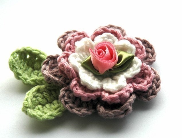 Crochet Flower in Organic Cotton