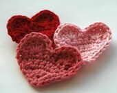 Organic Cotton Crochet Hearts