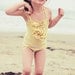 Golden Halter Swimsuit for toddler and girl