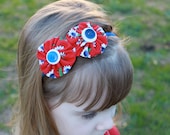 July 4th Children's Fascinator Headband -- Red, White, Blue