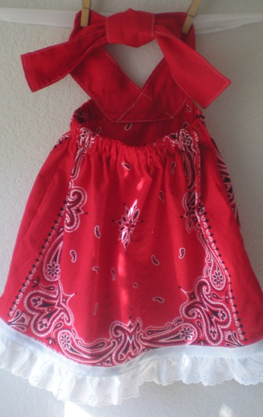SALE -- PDF Instructions--The ORIGINAL Red Bandanna Dress