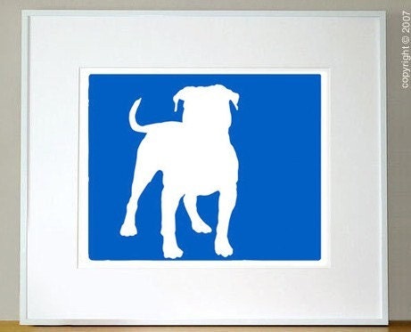 Mod American Bulldog Print - 5x7