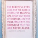 You Are Never Alone Audrey Hepburn Quote Print 11 x 14 Inspirational Art