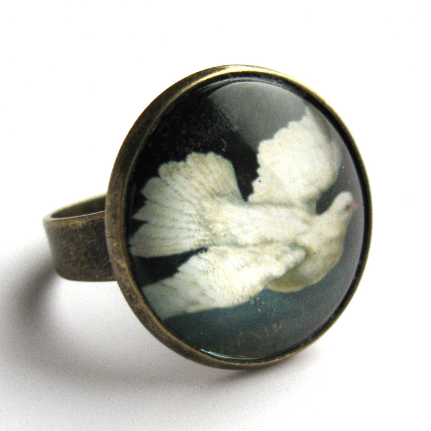 Vintage Dove Ring