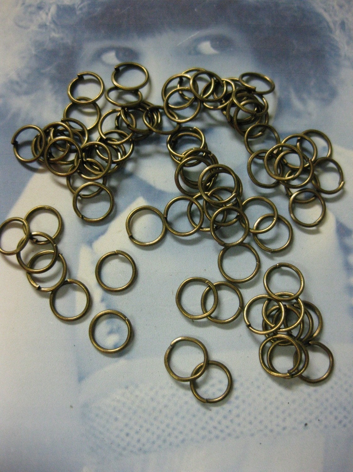 Bronze Ox Plated Small Jumprings 730BRZ x100