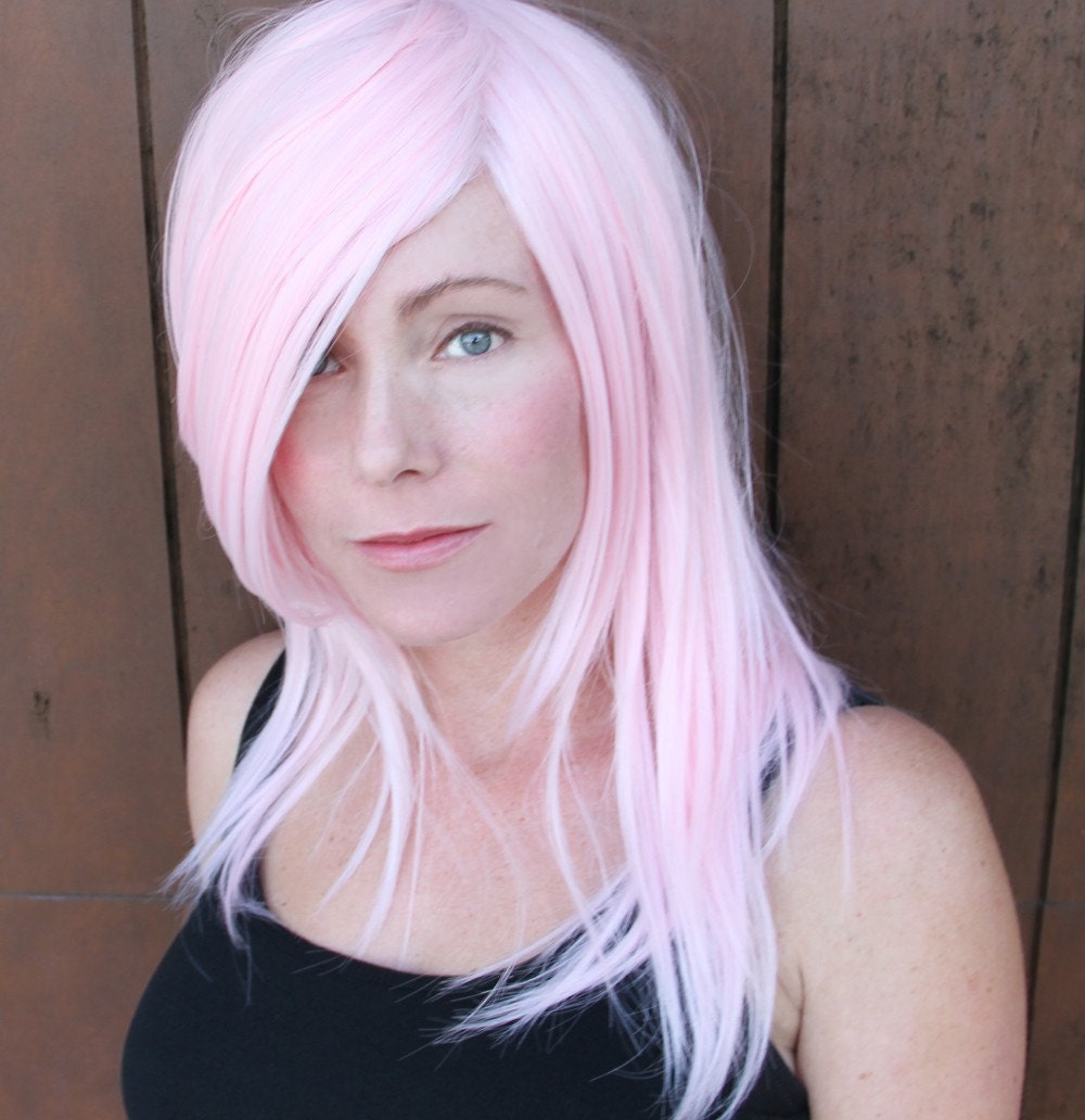light pink wig