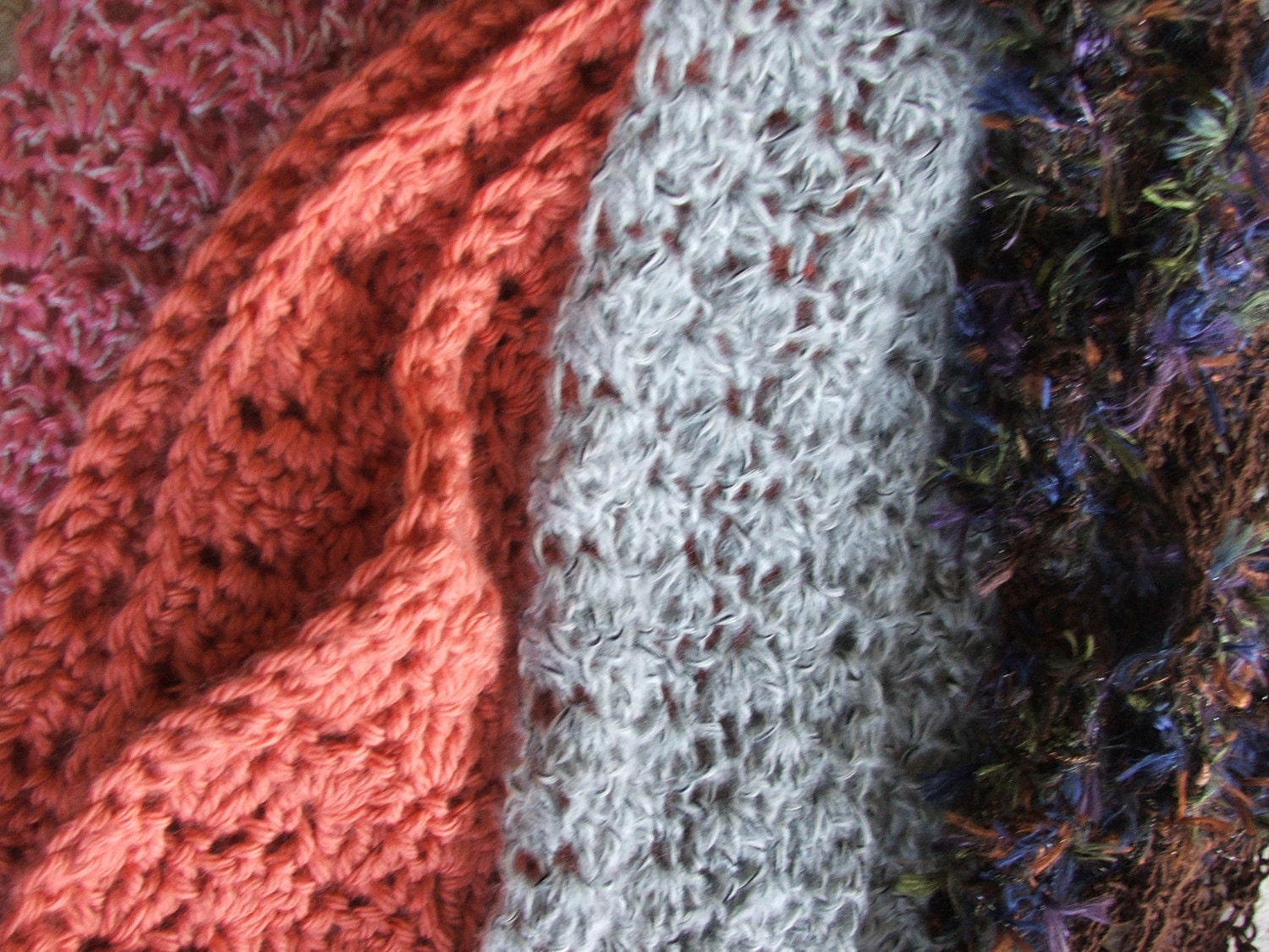 CROCHET PATTERN - Crocheted Scarf Stitch - Instant Download of Easy scarf or blanket pattern, Super Fast to Make for Gifts